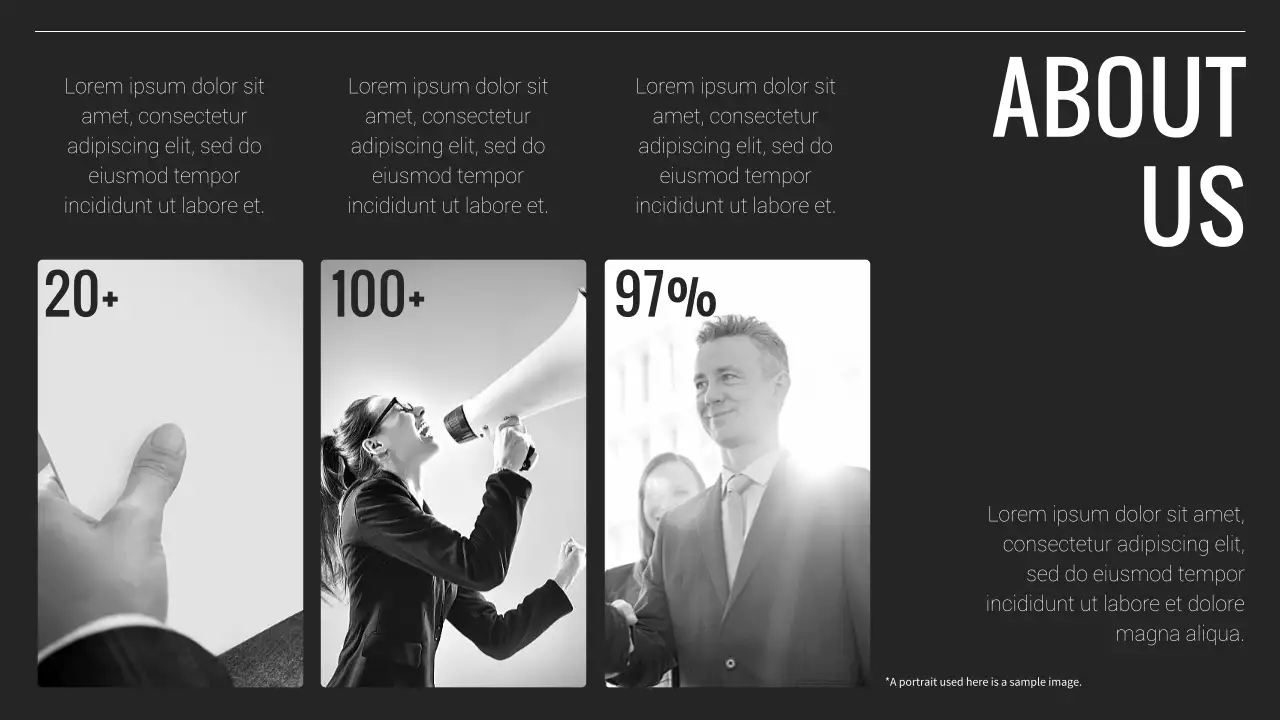 Black Minimalist Business Presentation