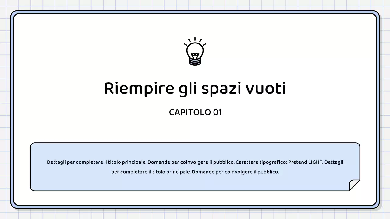 Un semplice rapporto di sintesi di colore blu chiaro