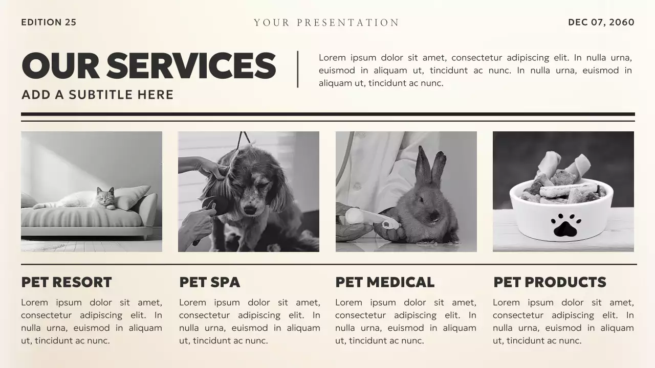 Tài liệu kinh doanh theo chủ đề tin tức cổ điển màu đen và màu be