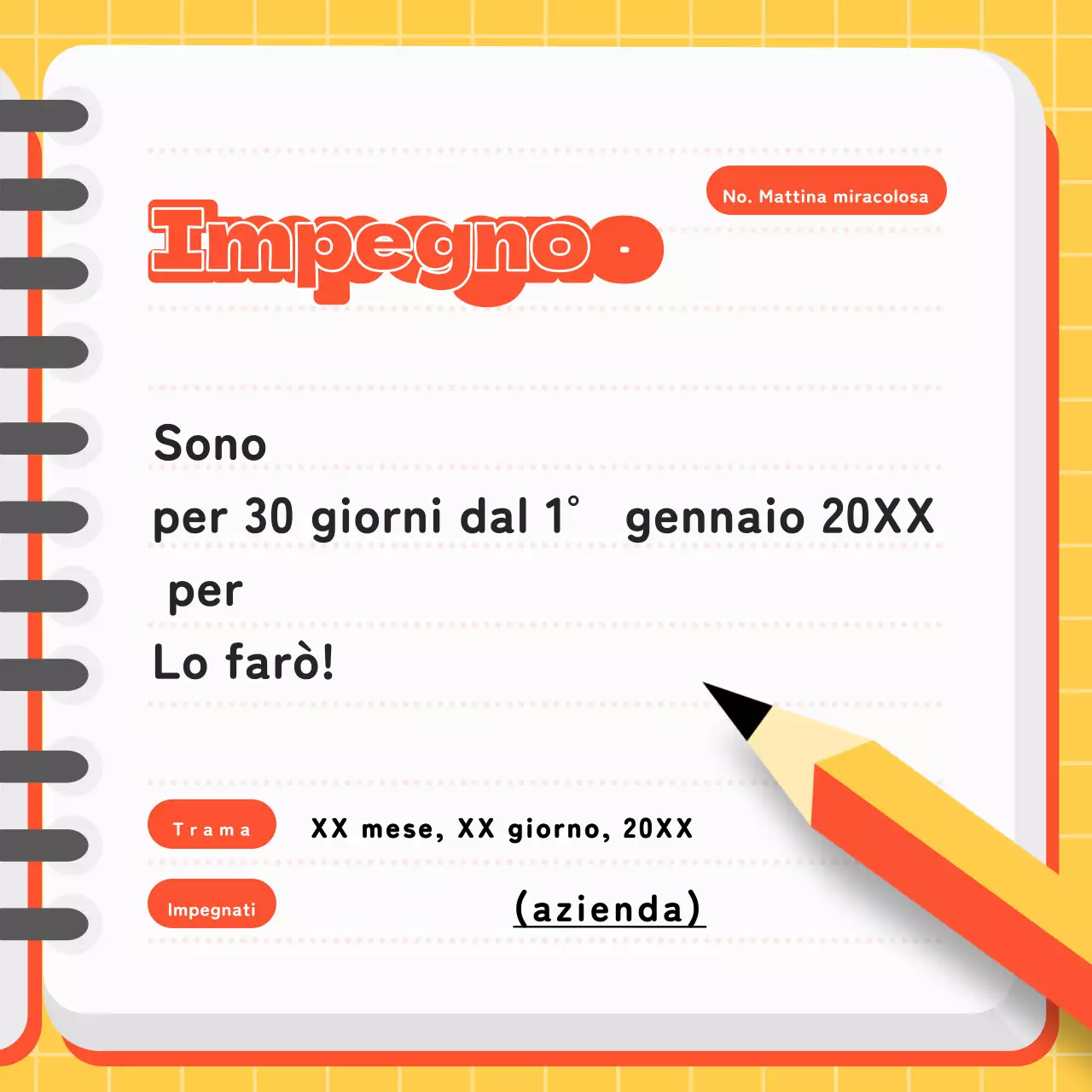 Voti semplici in arancione e giallo