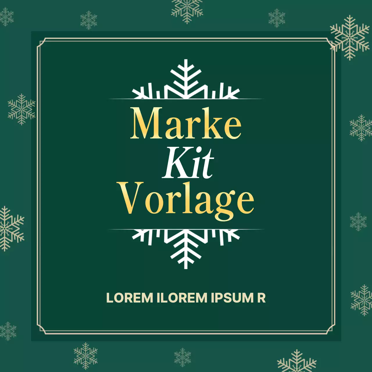 Förderung eines einfachen Marken-Kits in Rot und Grün