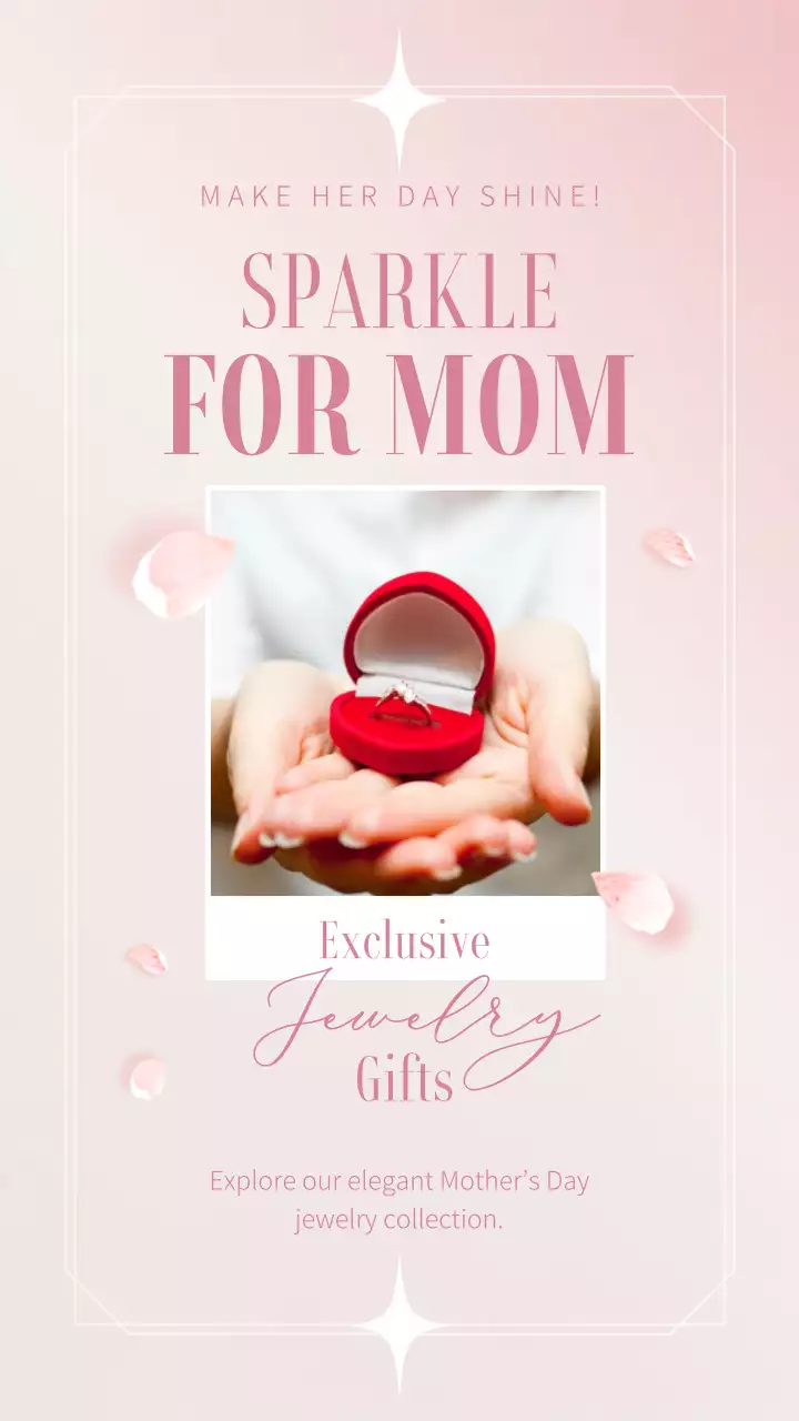 Pink Elegant Mother's Day Promotion Instagram Post