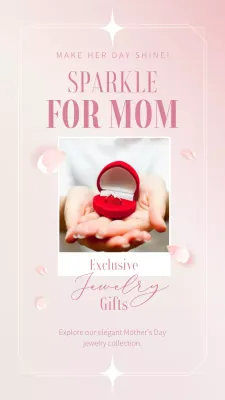 Pink Elegant Mother's Day Promotion Instagram Post