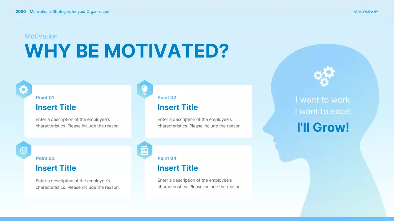 블루 모던 기업 프리젠테이션