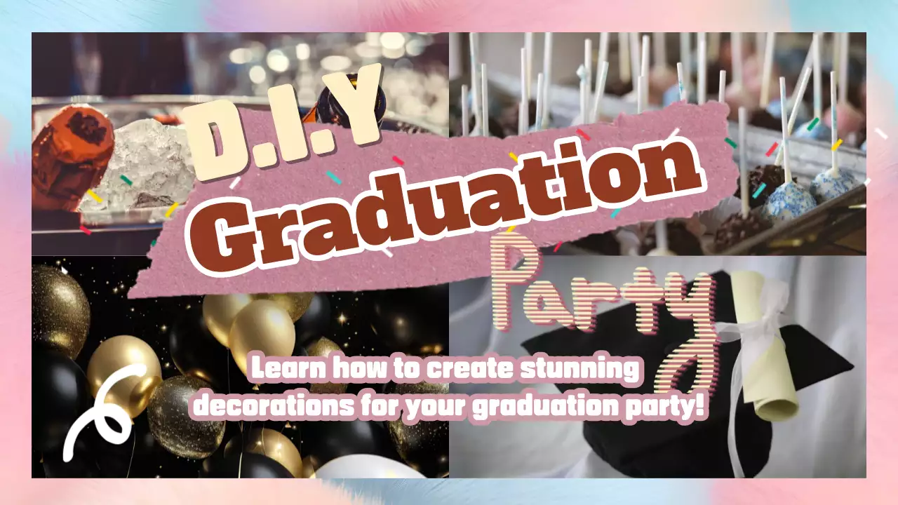 Pink and Yellow Trendy DIY Graduation Party Guide