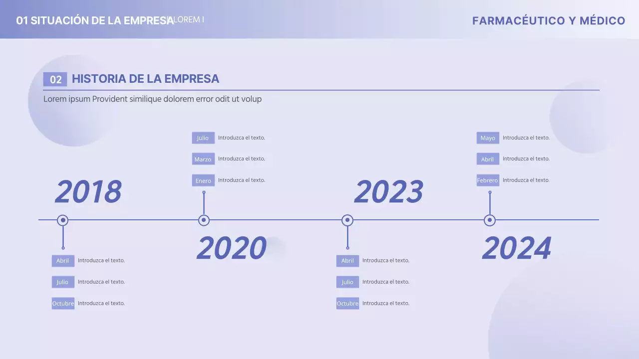 Perfil minimalista de la empresa farmacéutica médica Yonbora