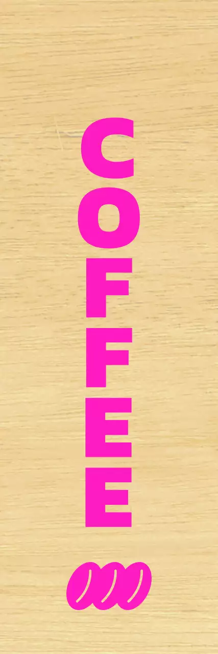 깔끔한 검정 글자에 분홍색 포인트 컬러가 들어간 카페