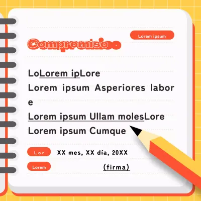 Votos sencillos en naranja y amarillo