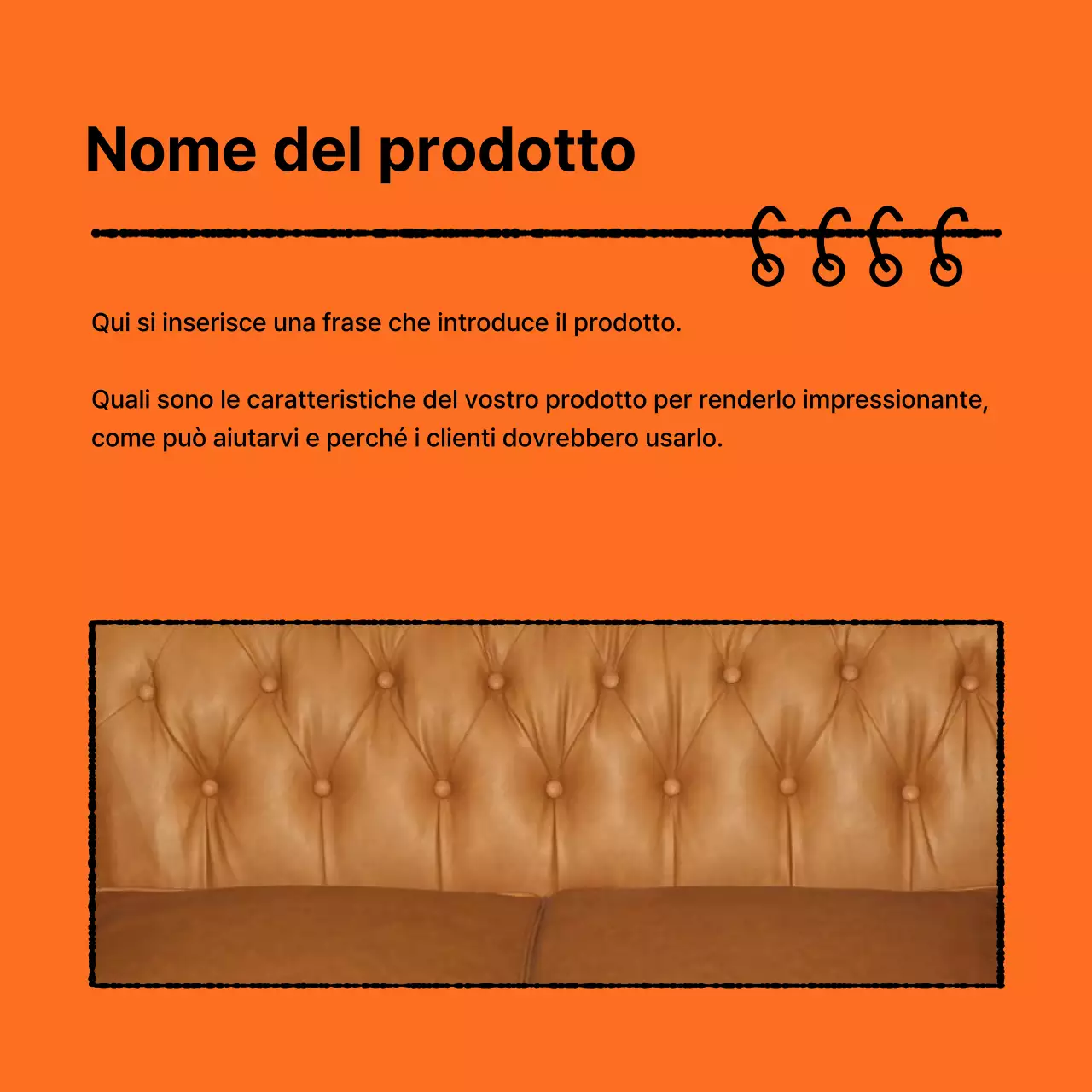 Una guida per un kit di marca pulito in arancione e nero