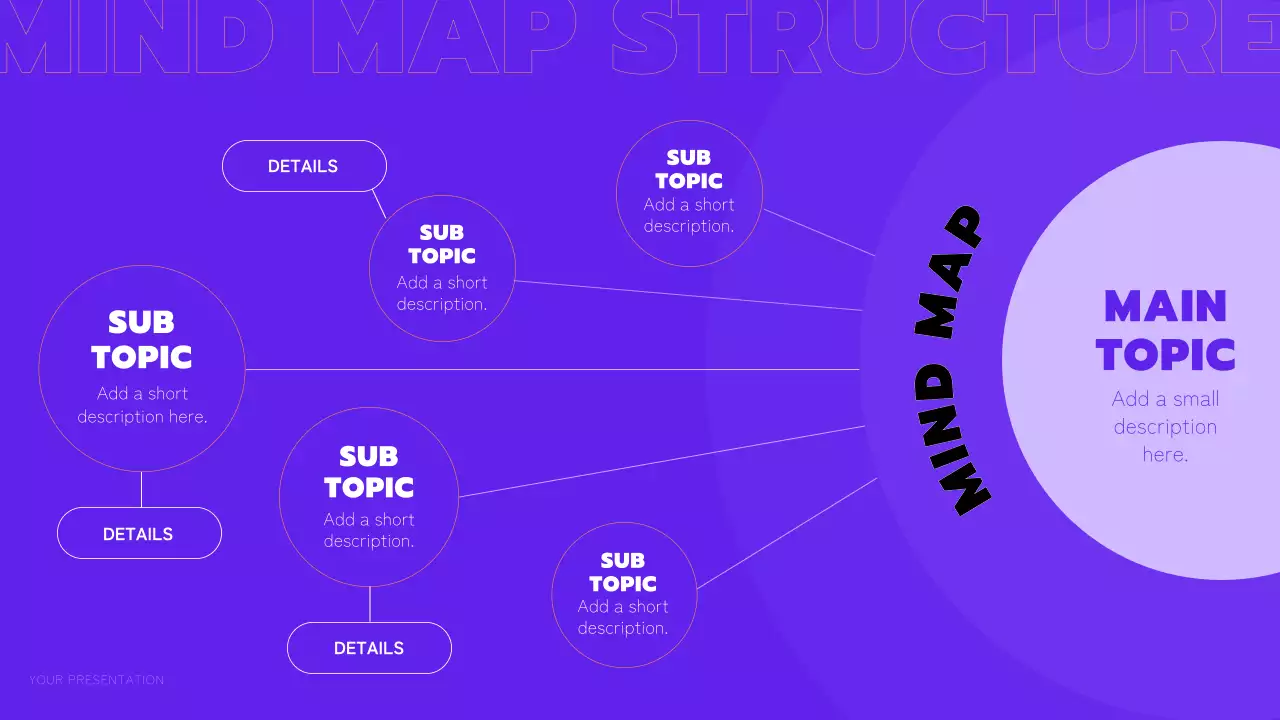 보라색과 주황색의 트렌디한 멀티 페이지 레이아웃 보고서