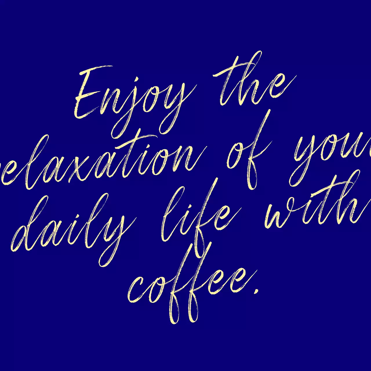 레터링 타이포그래피 컨셉의 커피 하우스