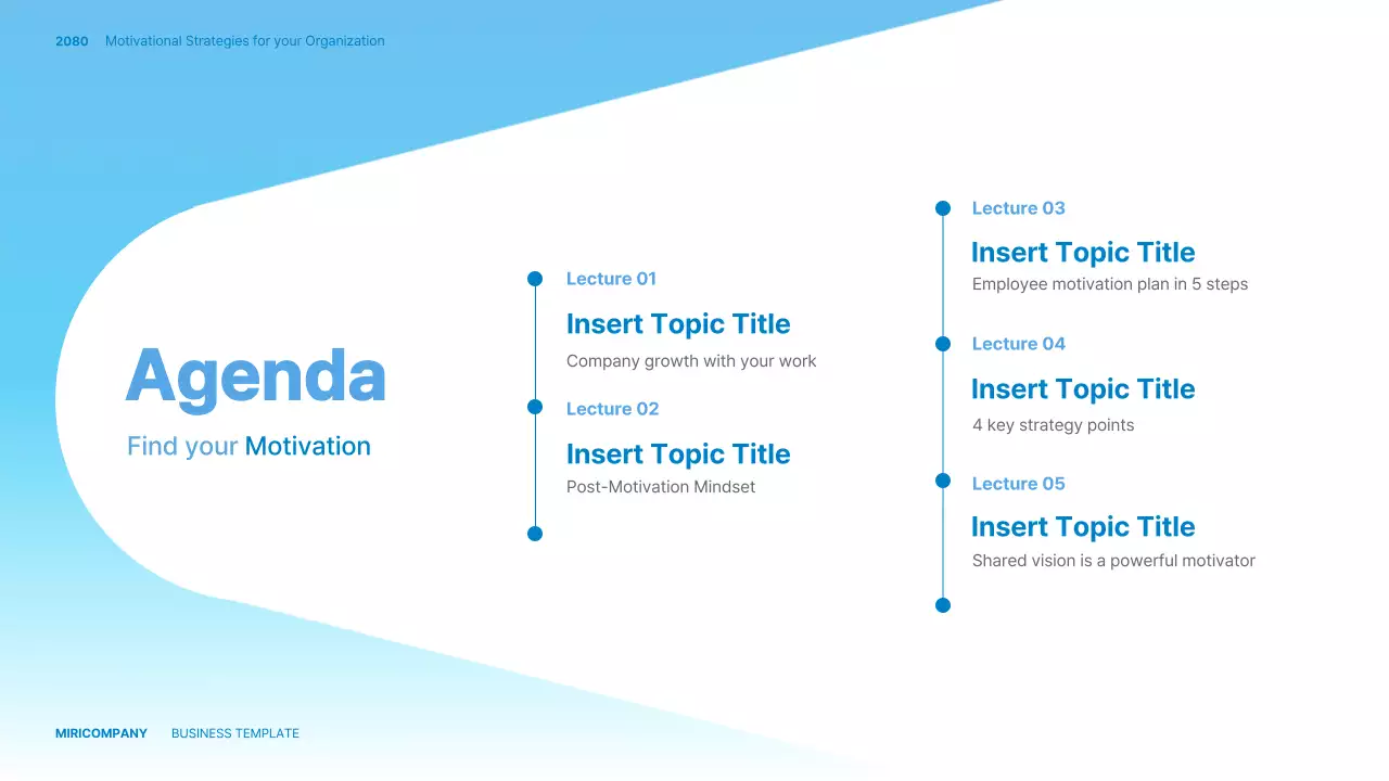 블루 모던 기업 프리젠테이션