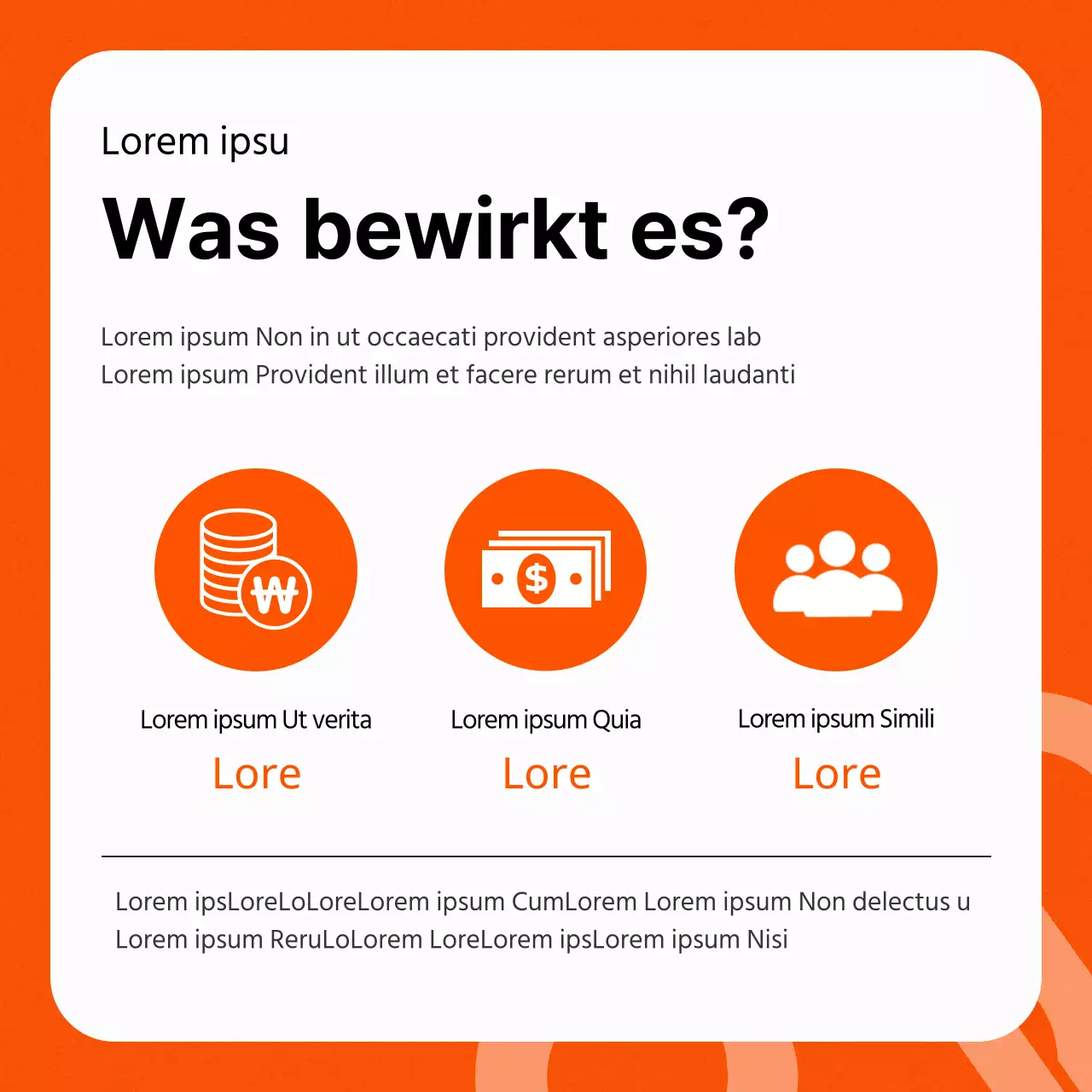 Ein einfaches Orange und Grau über uns Platz