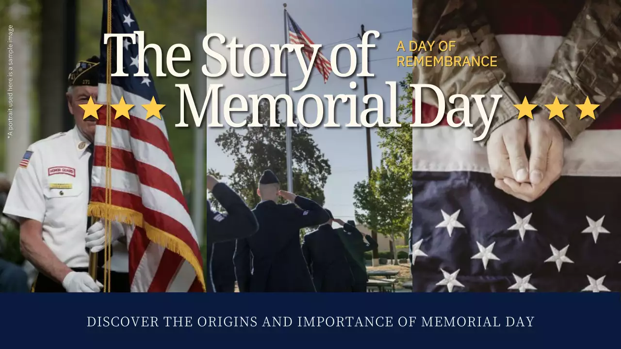 Red Traditional Memorial Day Promotion YouTube Thumbnail
