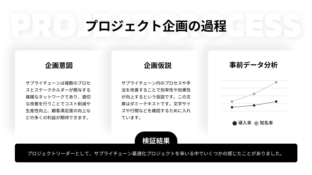 白黒 モダン ポートフォリオ ポートフォリオ プレゼンテーション