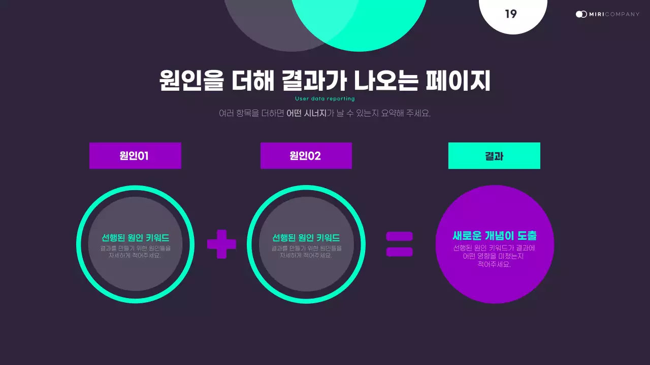 검정과 네온색의 트렌드한 데이터 보고서