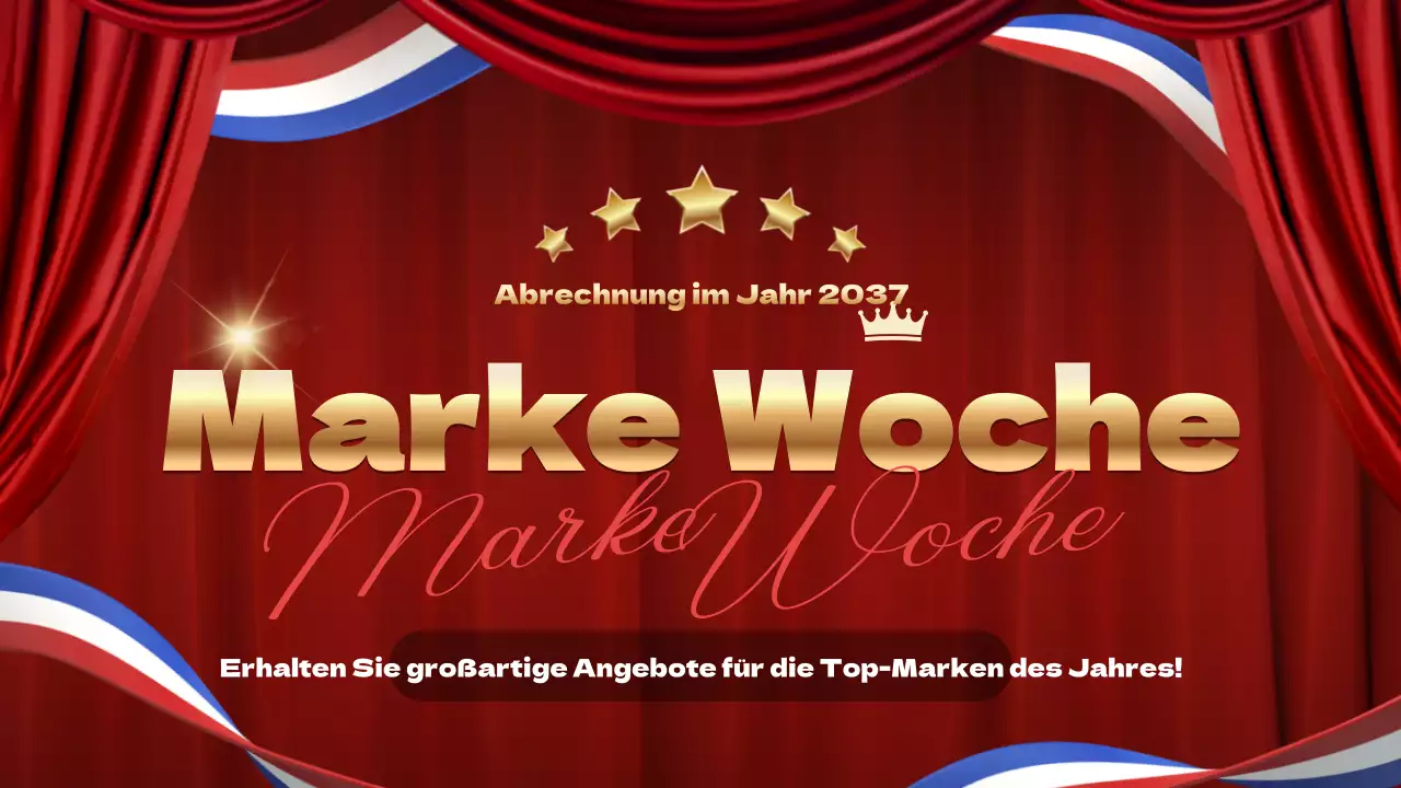 Förderung einer rot-goldenen Luxus-Shopping-Aktion zum Jahresende