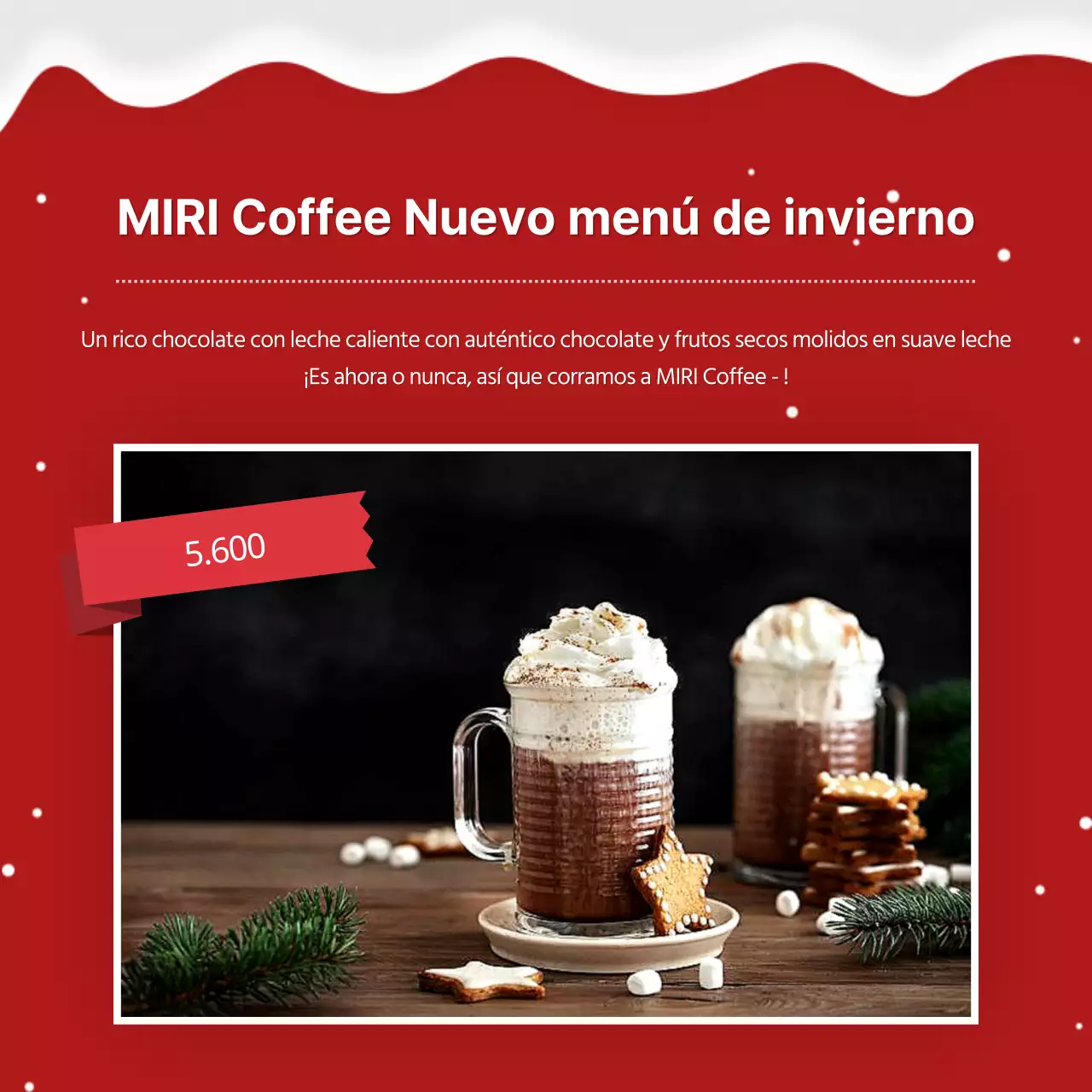 Un anuncio de marketing viral con un toque rojo