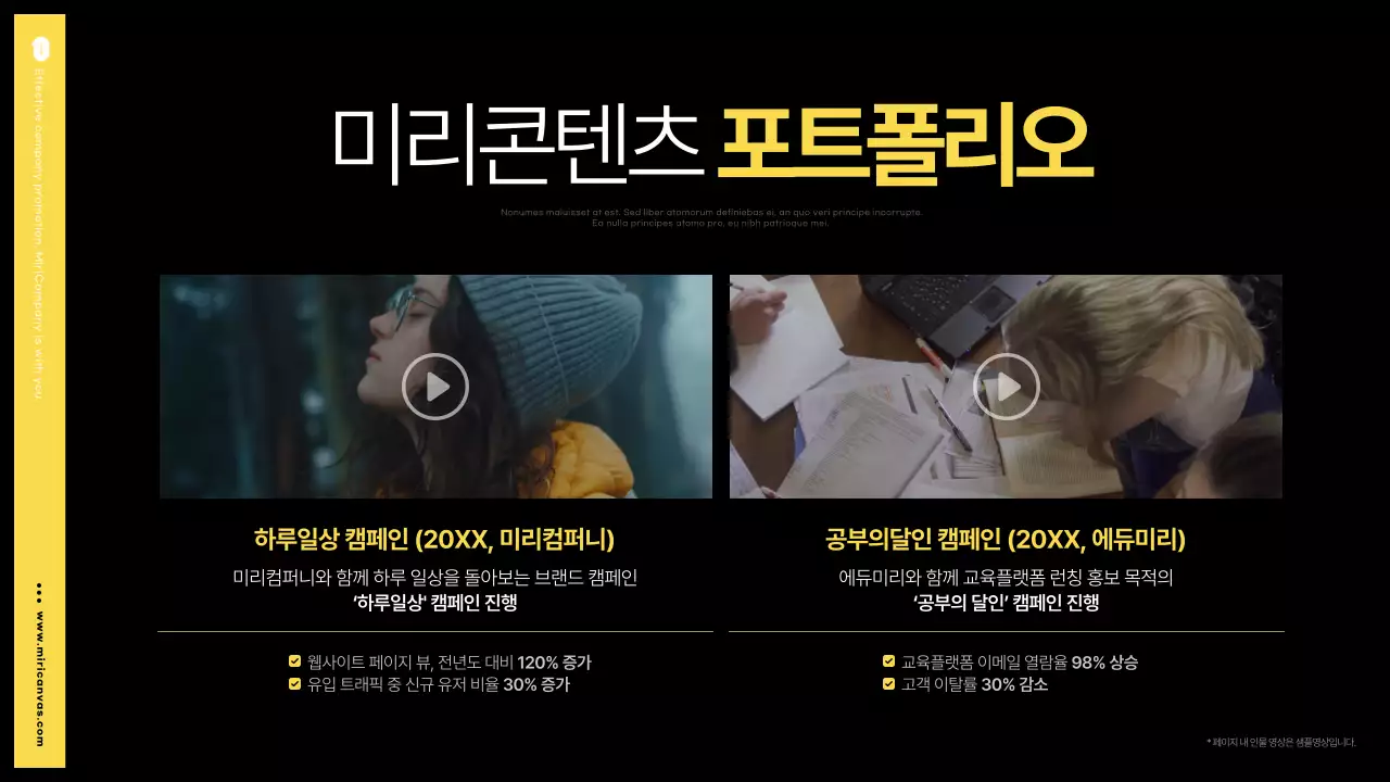 노랑과 아이보리의 트렌드한 회사홍보 기획서