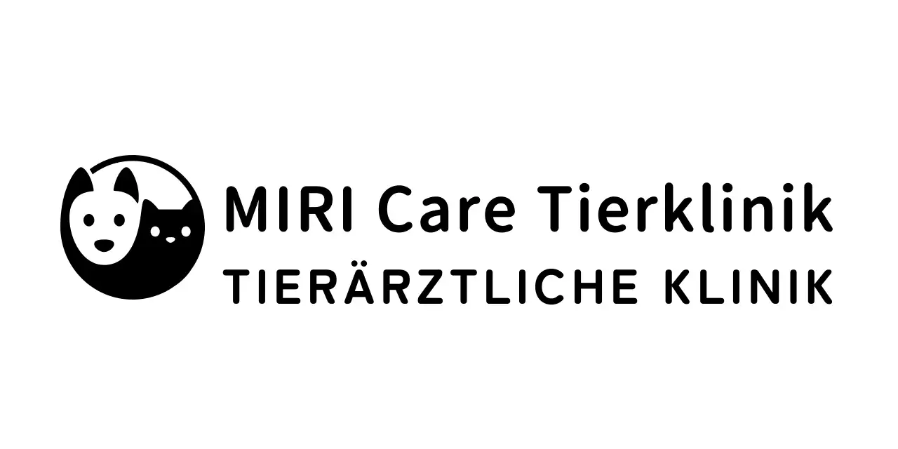 Veterinärklinik-Logo in Form eines Hunde- und Katzensymbols