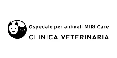 Logo di clinica veterinaria sotto forma di icona di cane e gatto