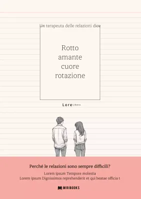 Semplice copertina d'amore in rosa