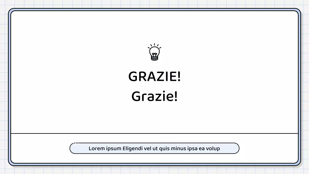 Un semplice rapporto di sintesi di colore blu chiaro