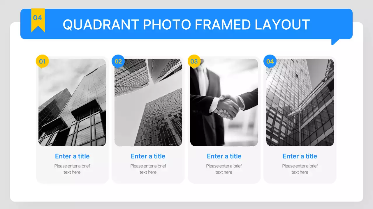 파랑과 노랑의 심플한 비즈니스 기획서