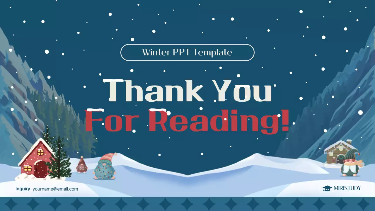 Red Traditional Winter Presentation