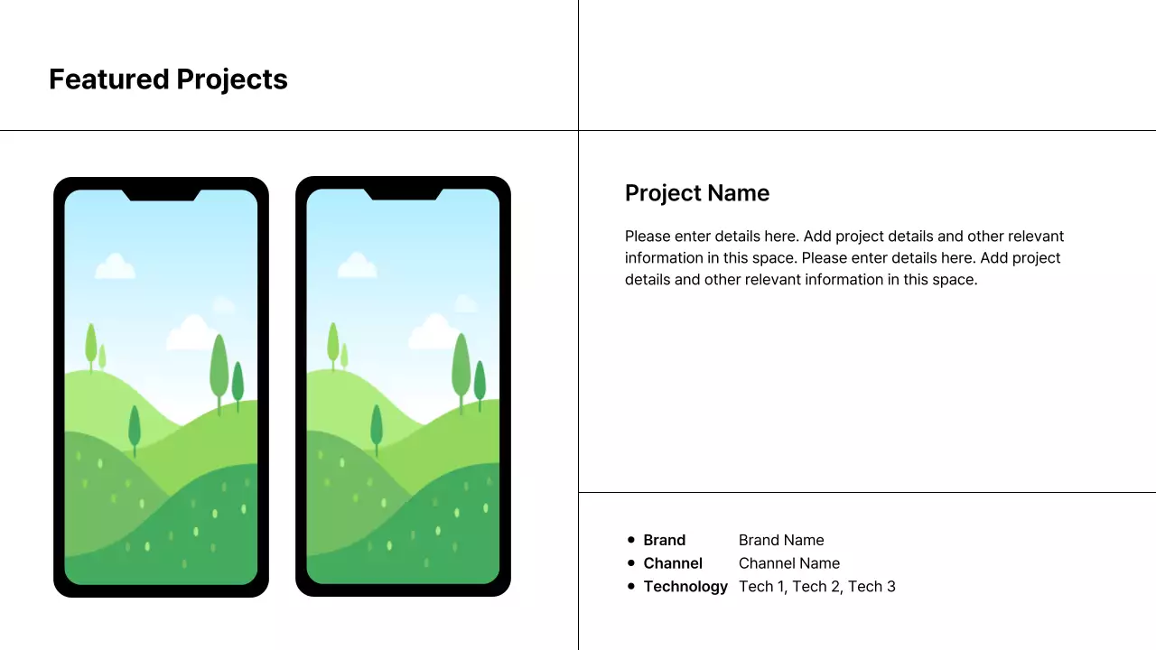 Black Minimalist Career Portfolio Presentation