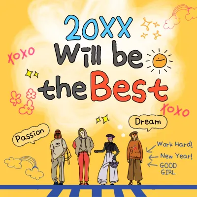 Trendy fresh tweets in yellow