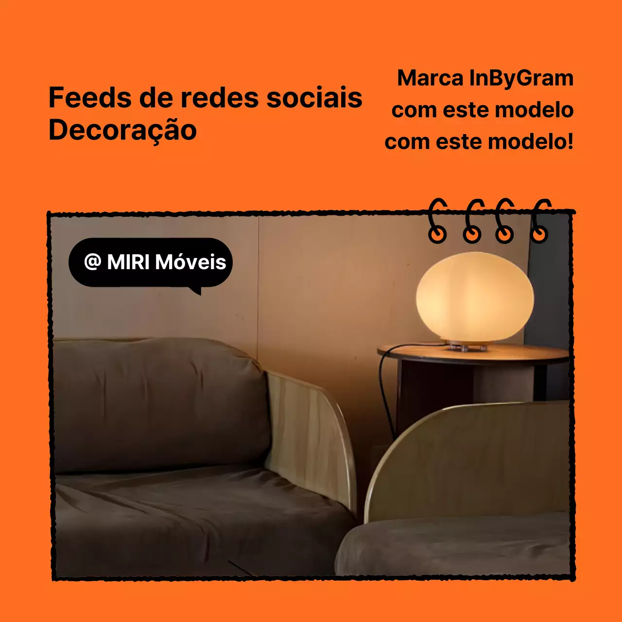 Um guia para um kit de marca limpo em laranja e preto