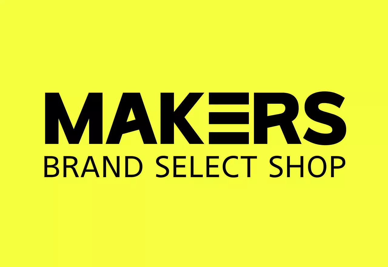 Papan nama yang sederhana dan bersih untuk toko editorial bermerek