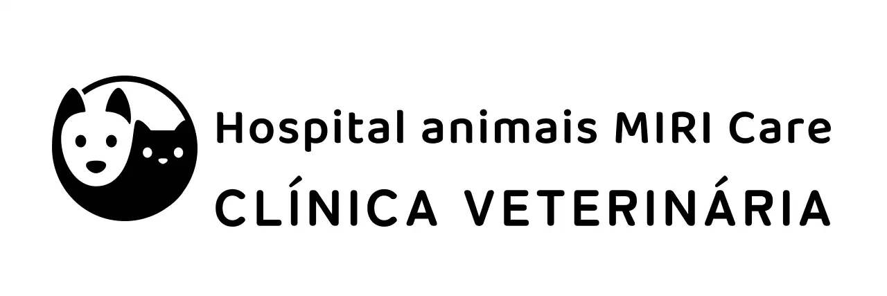 Logótipo de clínica veterinária sob a forma de um ícone de cão e gato