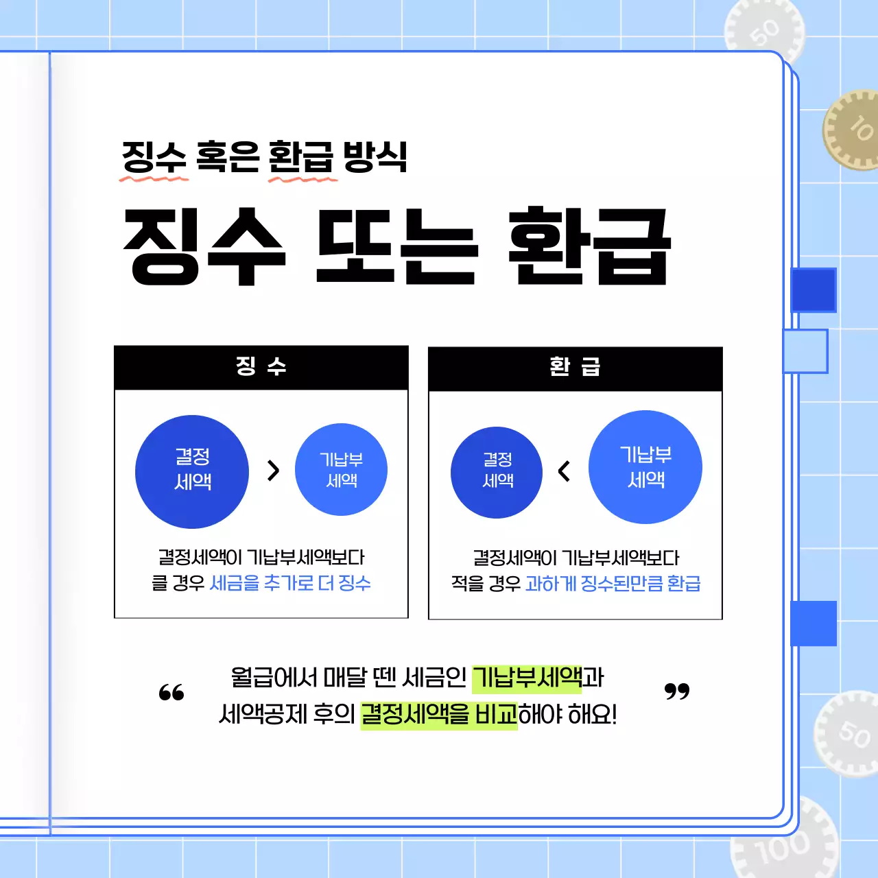 파랑의 아기자기한 연말정산 가이드 정보