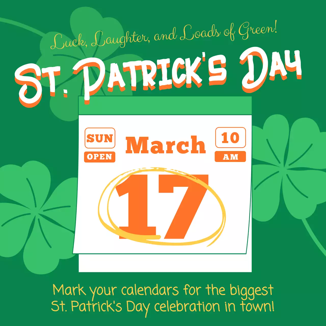 Promote St. Patrick's Day in green