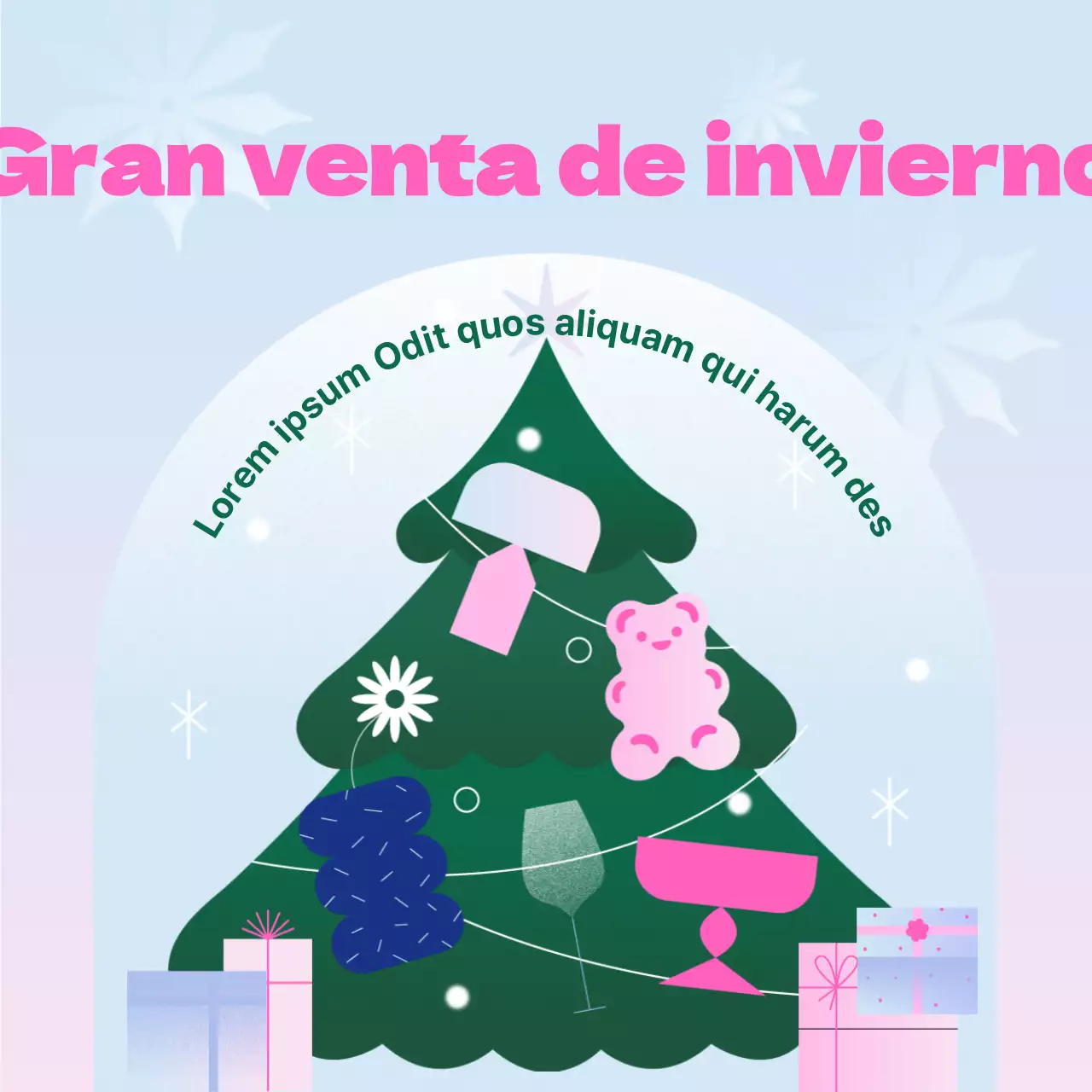 (Premium)_Promociona una venta de temporada con un tema de degradado rosa (Instagram new feed post)