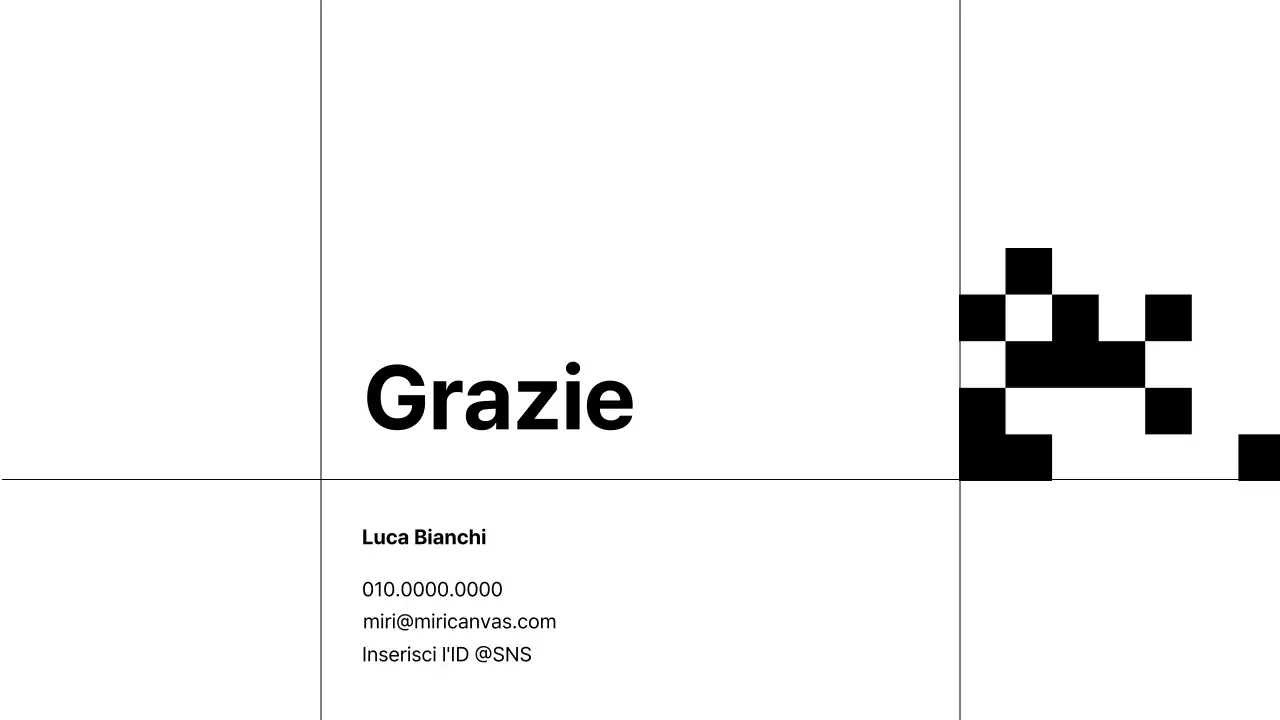 Un semplice portfolio di carriera in bianco e nero