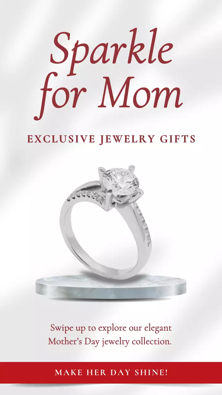 White Elegant Jewelry Promotion Instagram Post