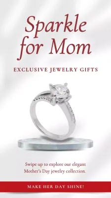 White Elegant Jewelry Promotion Instagram Post