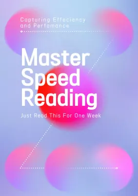 Blue Abstract Reading Guide Book Cover