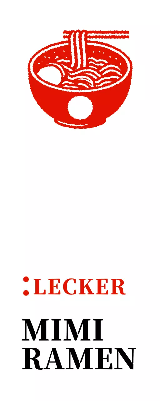 Ramen-Shop-Schild mit Vintage-Stempel-Look