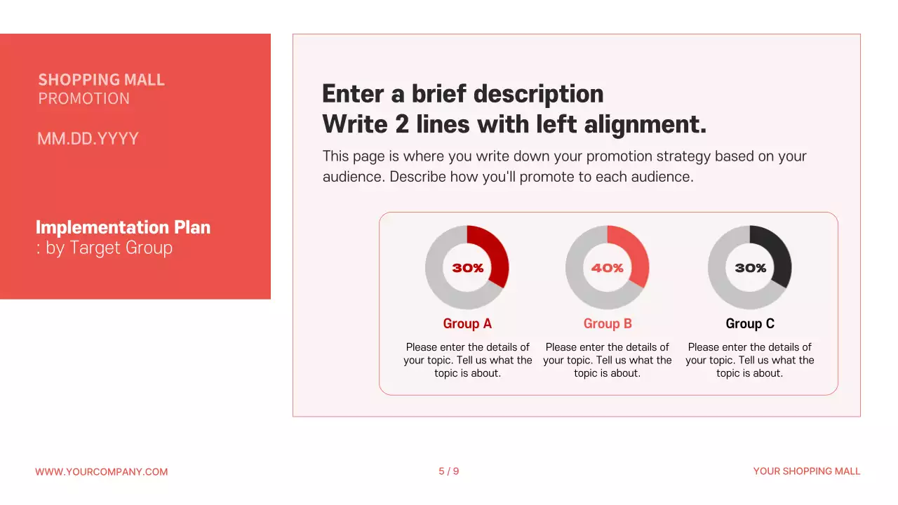 Red Modern Promotion Plan Document Presentation
