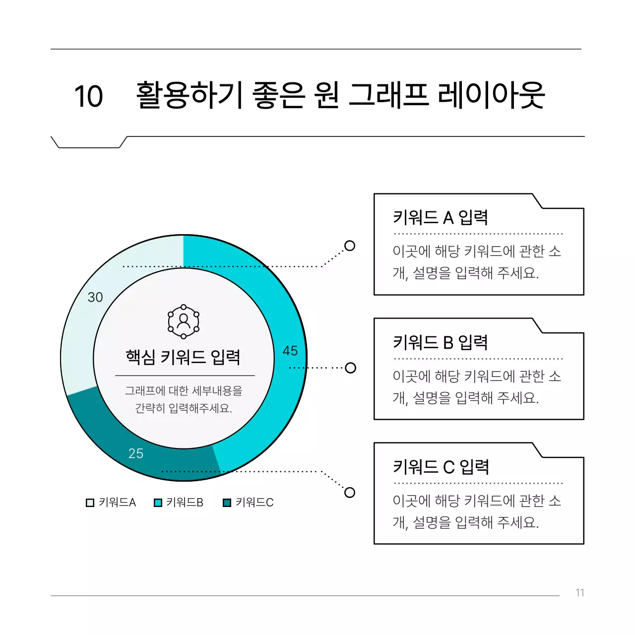 하늘색의 심플한 이공계 회로 컨셉 보고서
