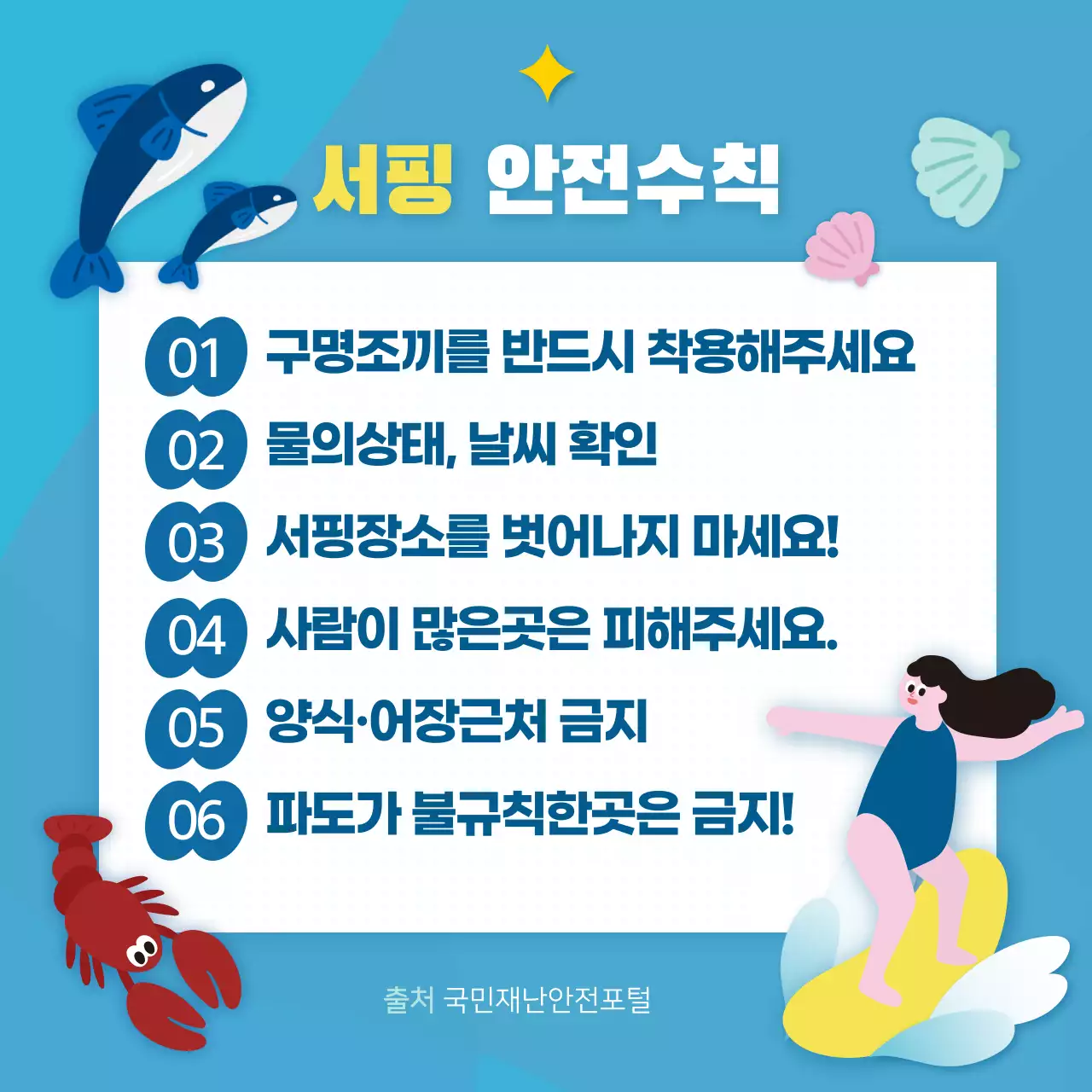 수상레저 안전수칙