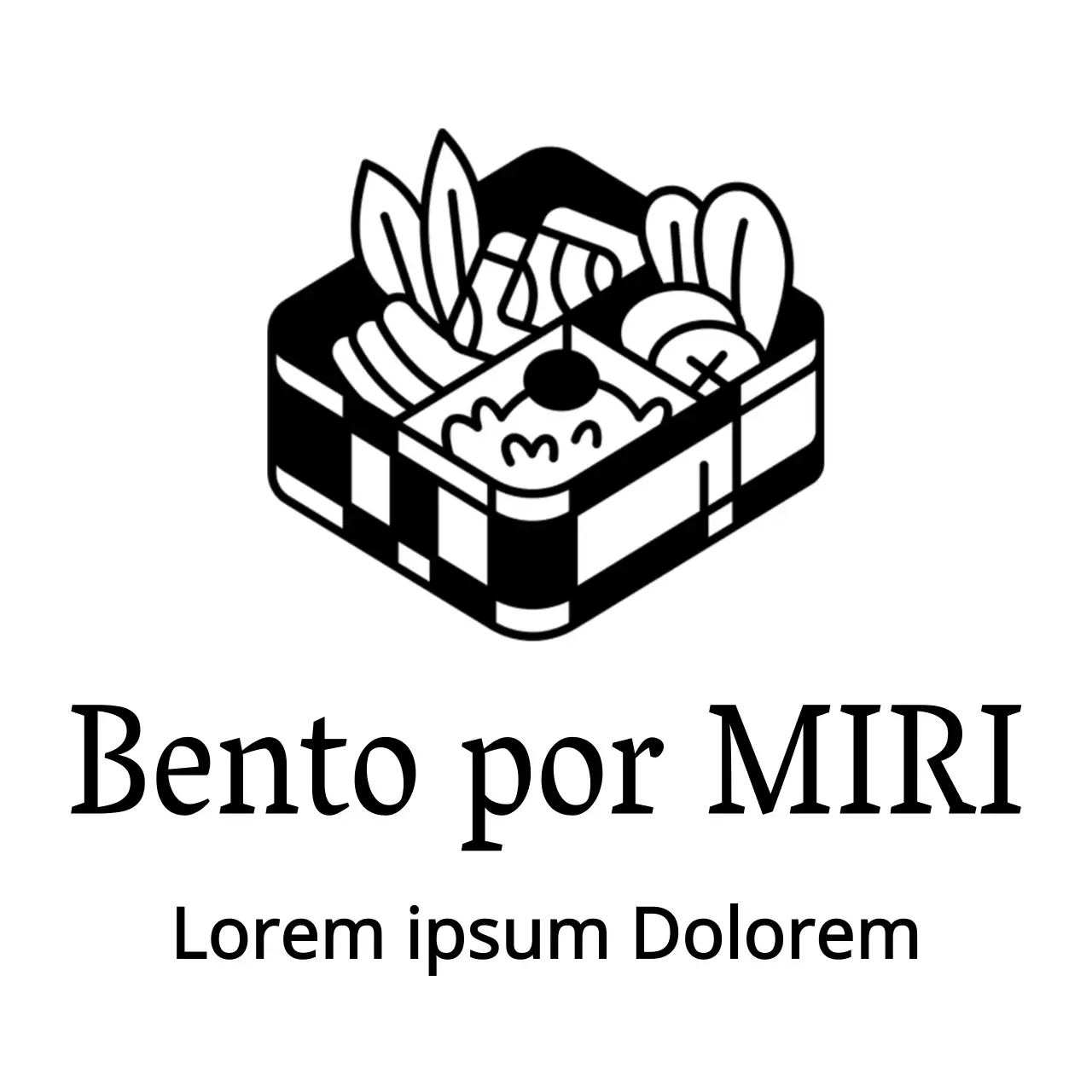 Restaurante independente com ilustrações de bento giras