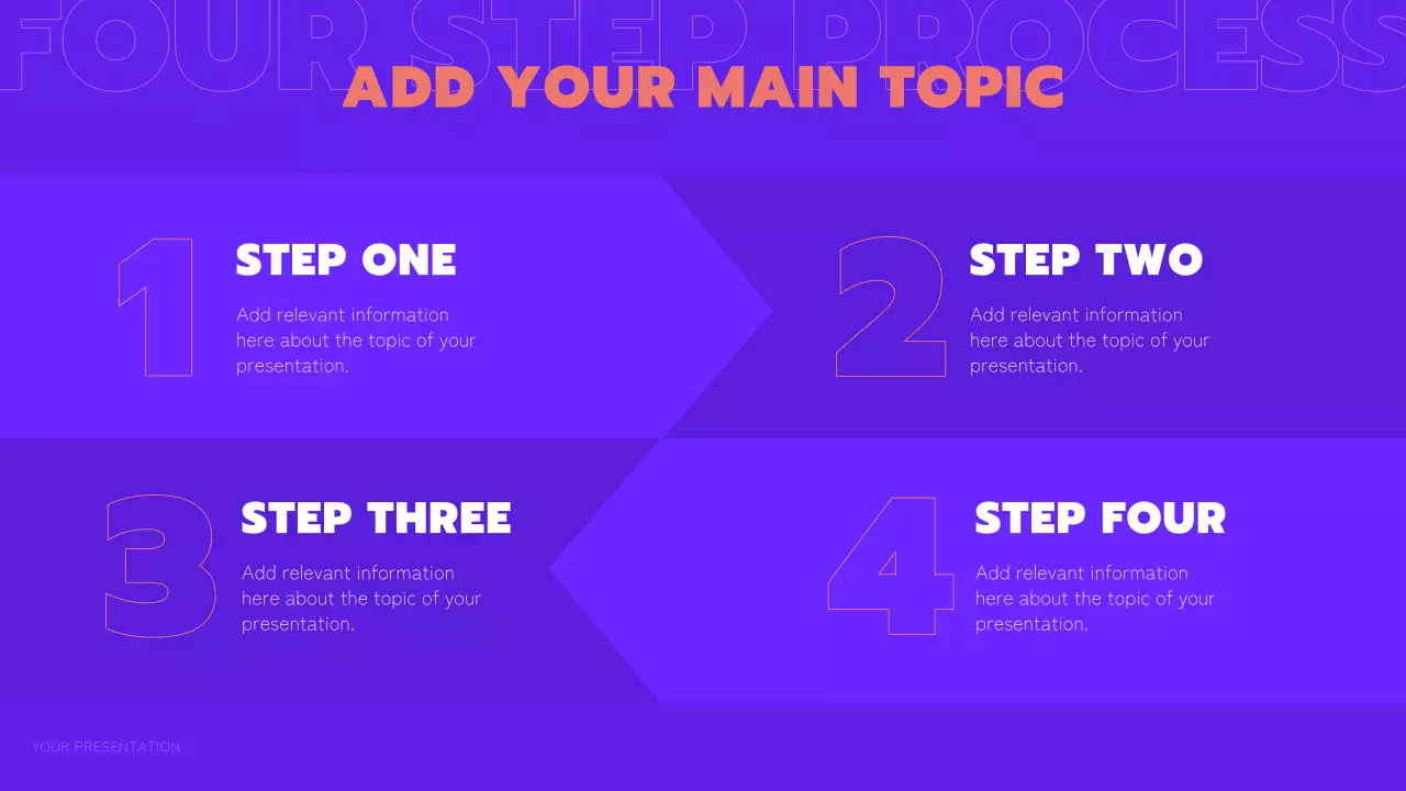 보라색과 주황색의 트렌디한 멀티 페이지 레이아웃 보고서