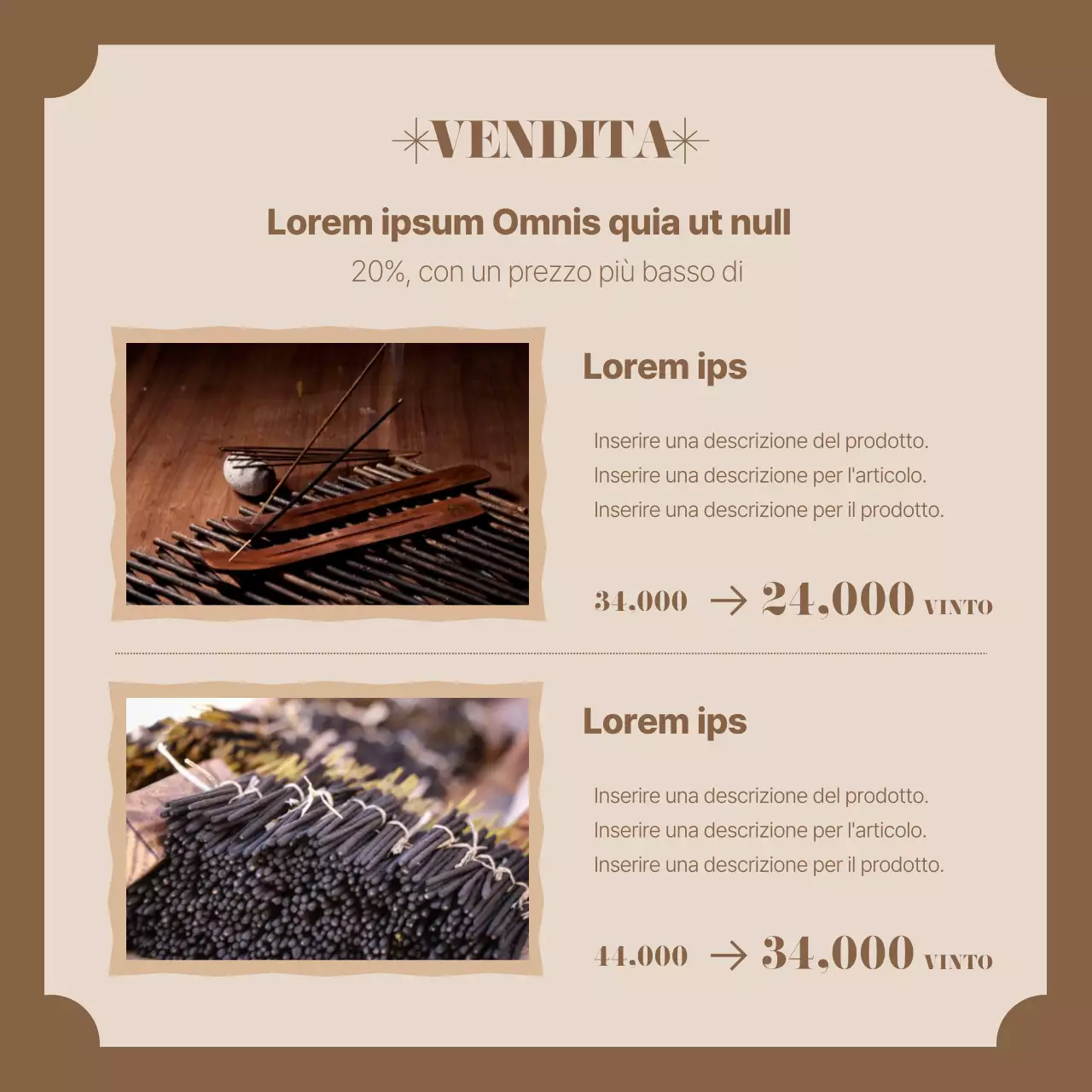 Semplice annuncio di finanziamento per incentivi con sfondo marrone