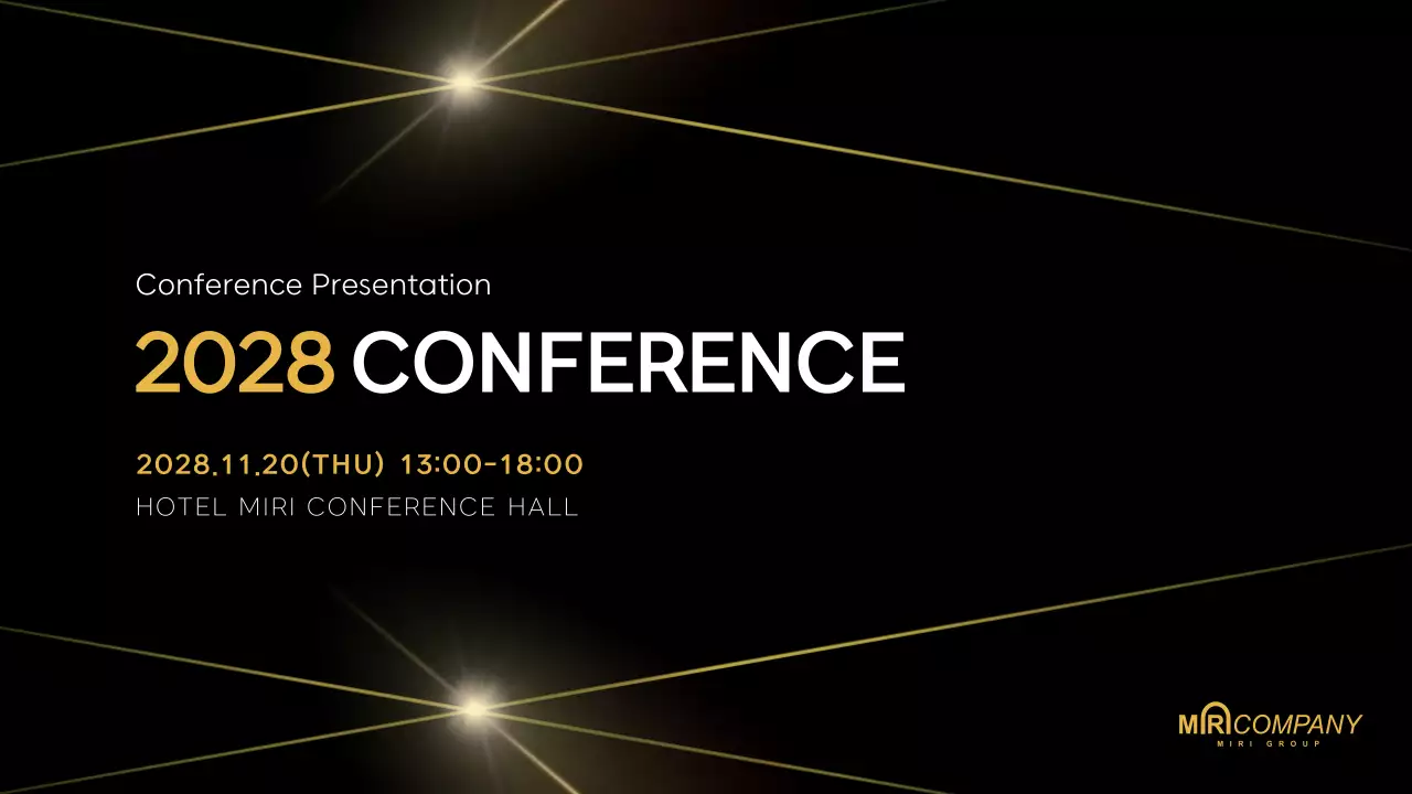 Black Modern Conference Schedule Presentation