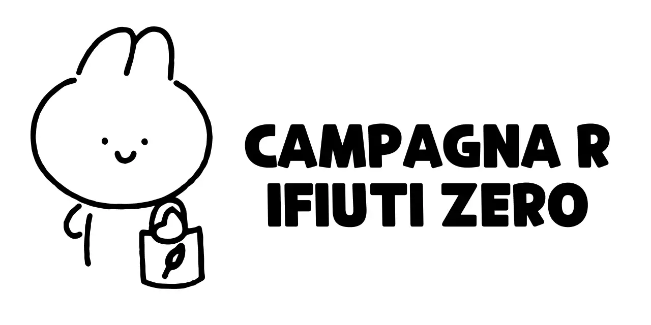 Una campagna antispreco con una simpatica illustrazione di un coniglietto disegnato a mano